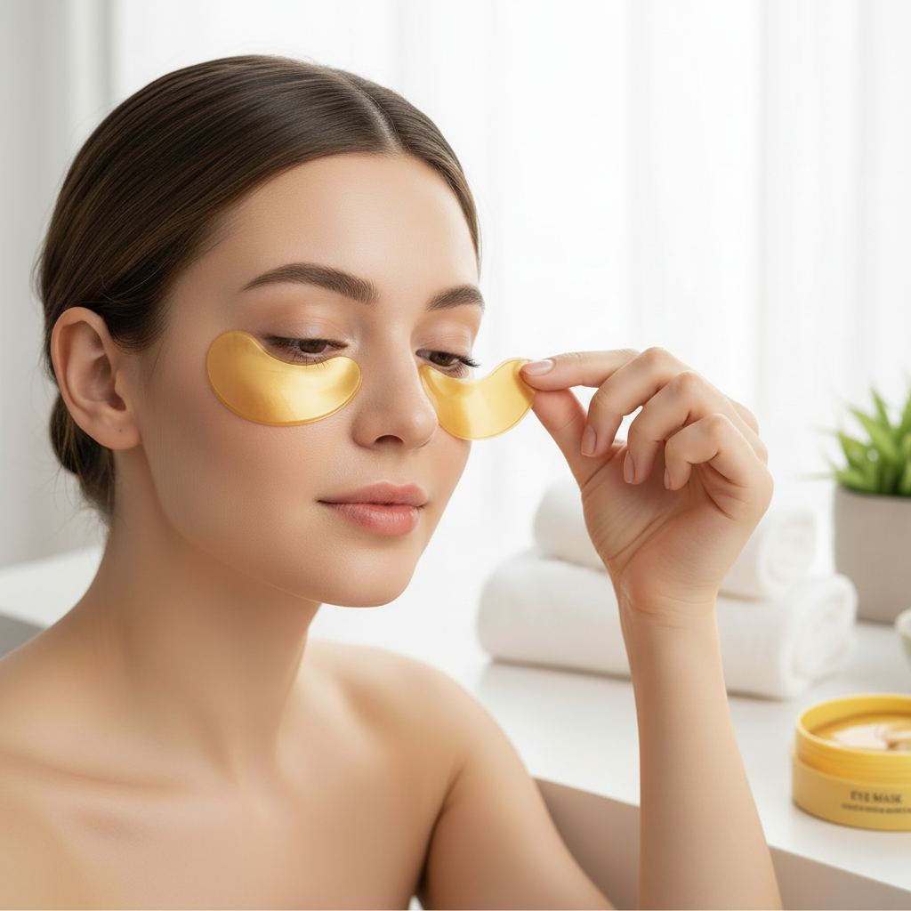 Square version of under-eye patches lifestyle photo